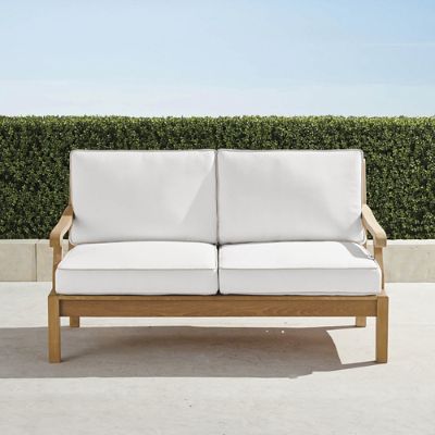 Cassara Loveseat with Cushions in Natural Teak