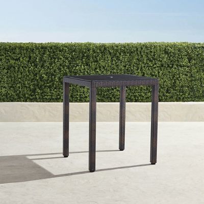 Palermo Square Bar Table in Bronze Wicker