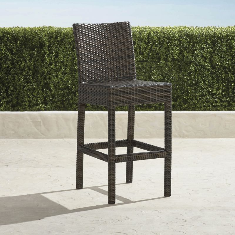 Frontgate Set Of 2 Palermo Backed Bar Stools In Bronze Finish