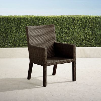 Palermo Dining Arm Chairs in Bronze Wicker, Set of Two