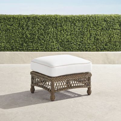 Hampton Ottoman in Driftwood Wicker