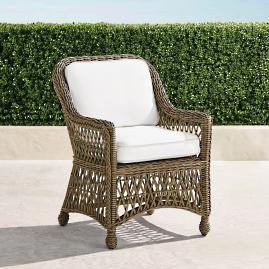 Hampton Dining Arm Chair in Driftwood Finish