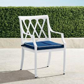 Grayson Dining Arm Chairs in White Finish, Set
