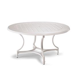 Grayson 60" Round Dining Table in White Finish