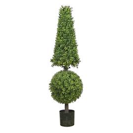 Outdoor Boxwood Ball Cone Topiary