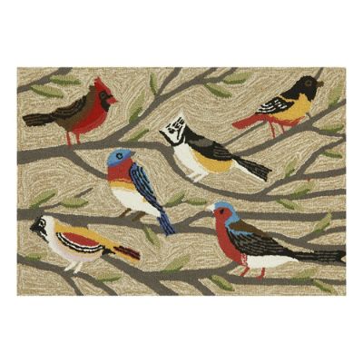 Birds On Branch Doormat Handwoven Durable