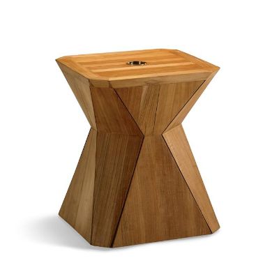 Teak Prism Umbrella Table Frontgate