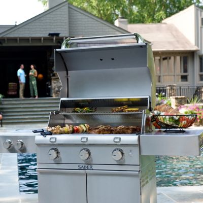 Saber 500 3burner Gas Grill with Dual Side Burners Frontgate