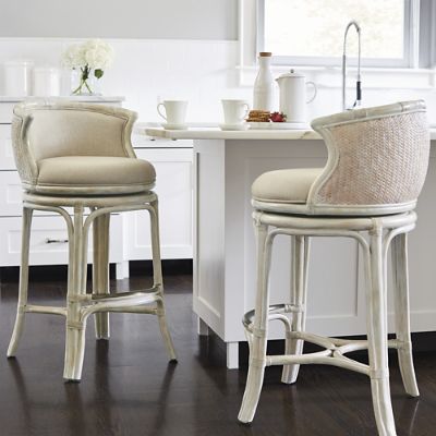 Bali Woven Swivel Bar and Counter Stools | Frontgate