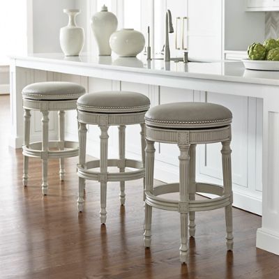 Chapman Swivel Backless Bar and Counter Stools | Frontgate