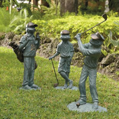 Golfing Garden Frogs | Frontgate