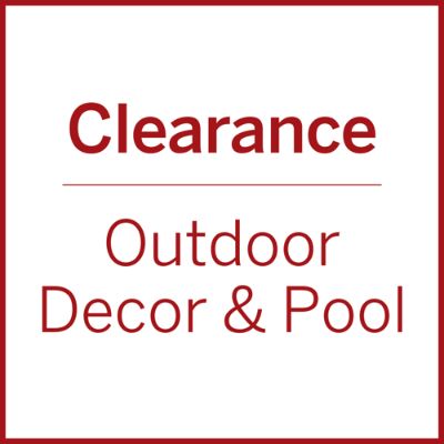 Clearance deals outdoor decor